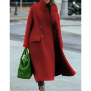 Alba | Long manteau chaud croisé pour femme